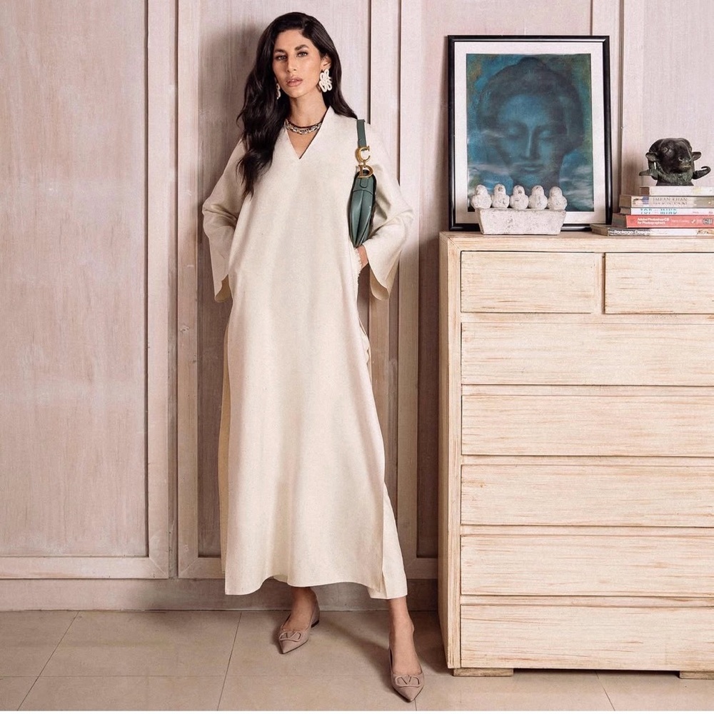 Pure karandi off white cord set